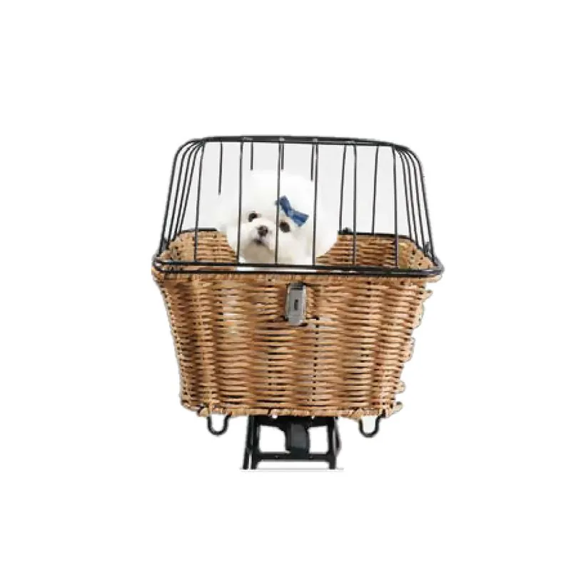 Wicker Basket with Wire Guard
