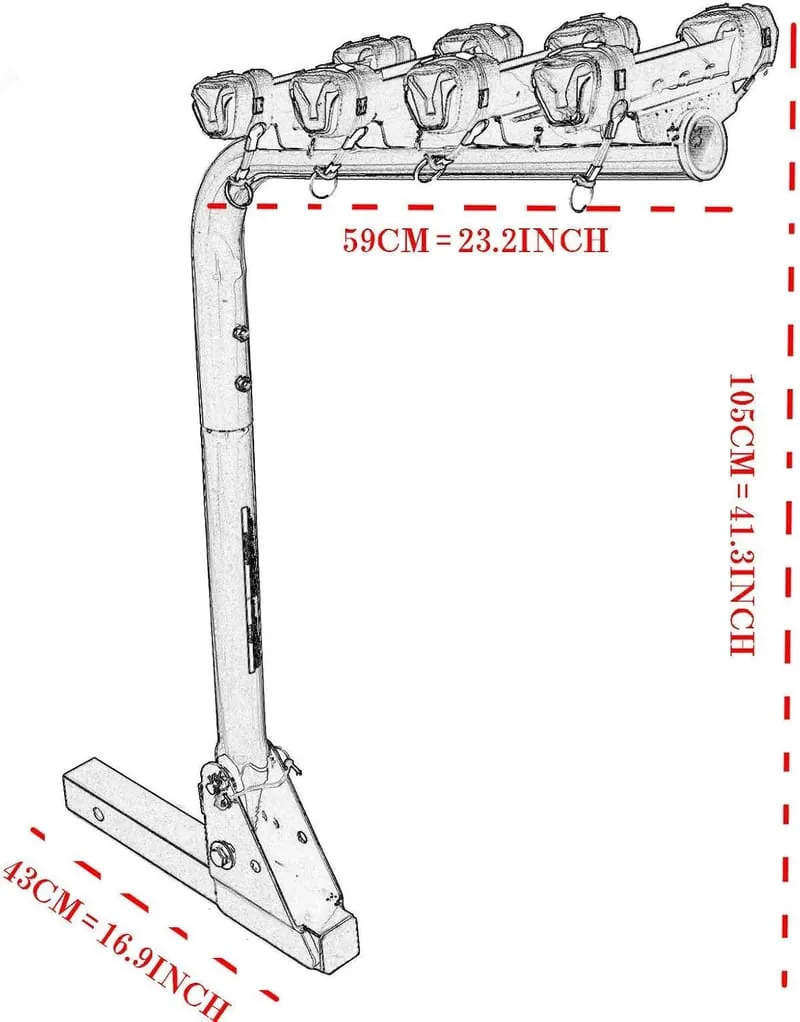 4-Bike Hitch Mount Carrier — view 3
