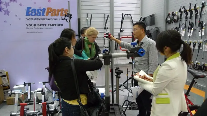 Repair stand demonstration at China Cycle 2013, Shanghai